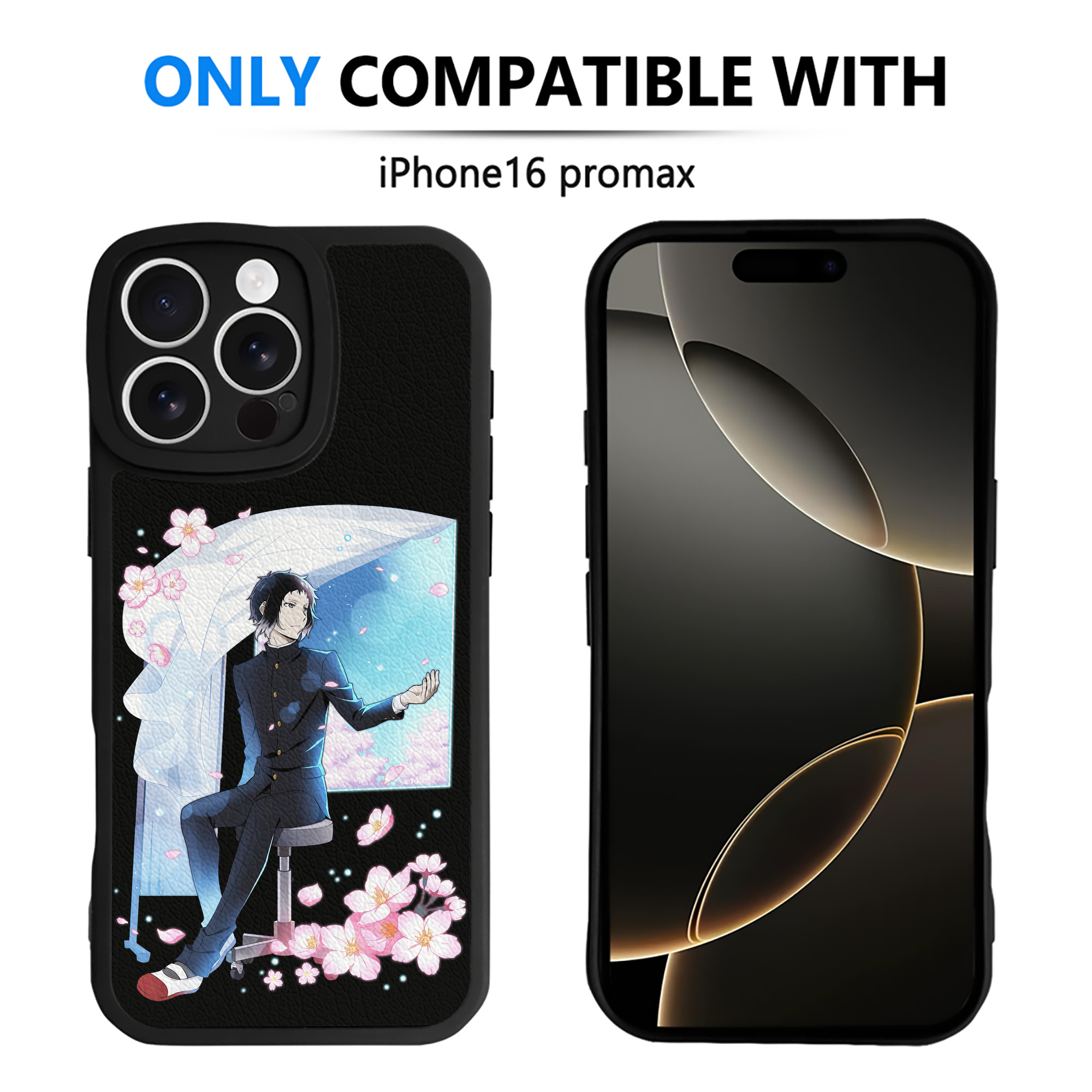 （画像用） 文豪ストレイドッグス Bungo Stray Dogs 【iPhone 16シリーズ対応】シリコンスマホケース（レザー調） 材質：シリコン